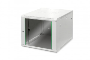Digitus 9U 19" fali rackszekrény 600x600mm szürke  (DN-19 09U-6/6-EC)